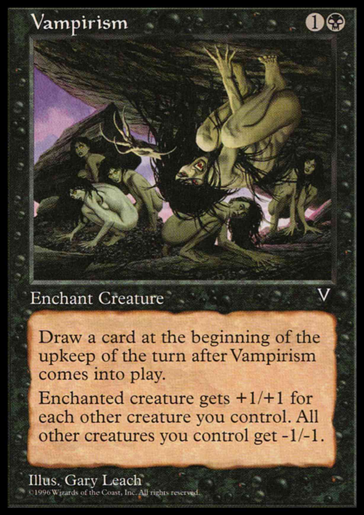 Vampirism magic card front