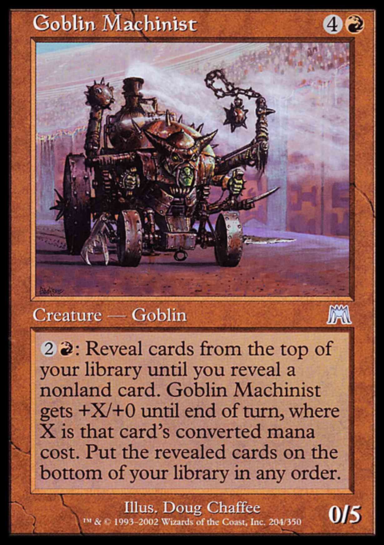 Goblin Machinist magic card front