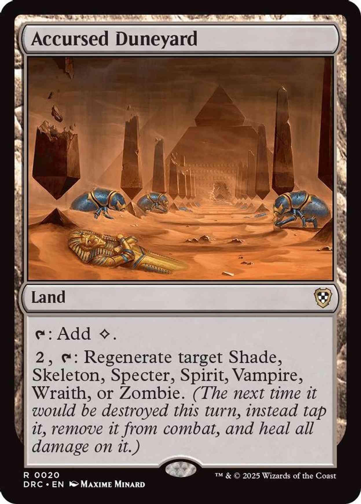 Accursed Duneyard magic card front