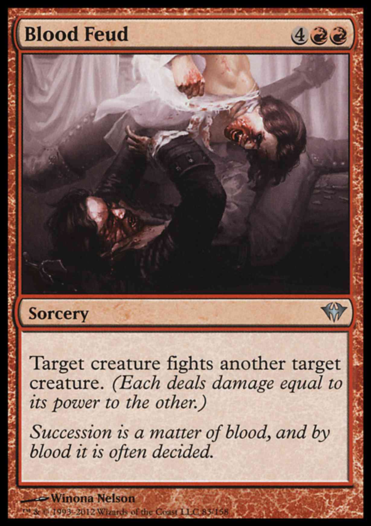 Blood Feud magic card front