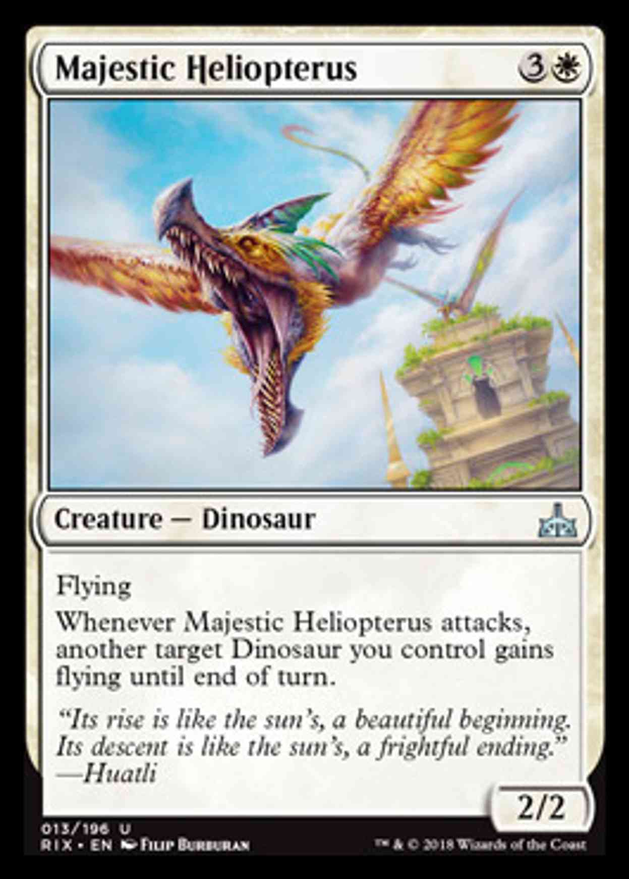 Majestic Heliopterus magic card front