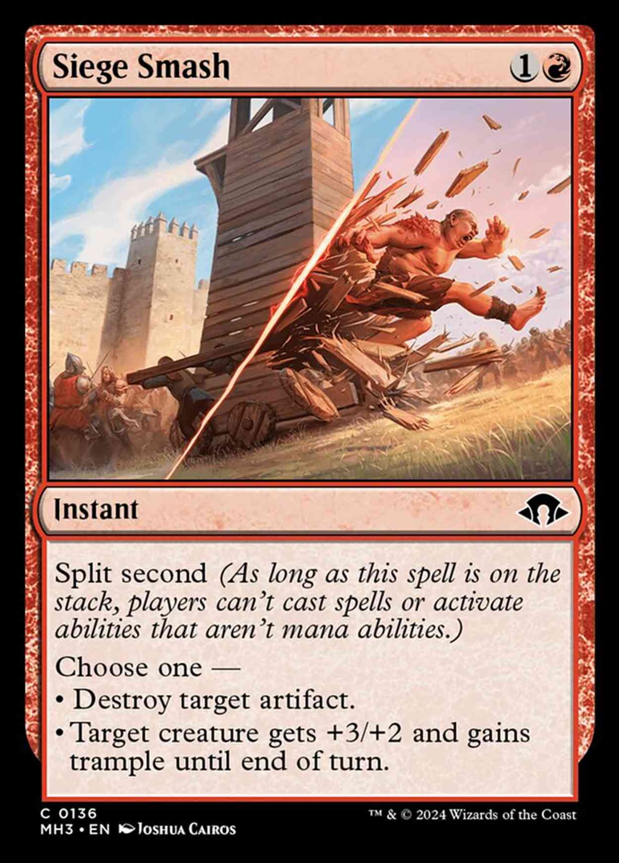 Siege Smash magic card front