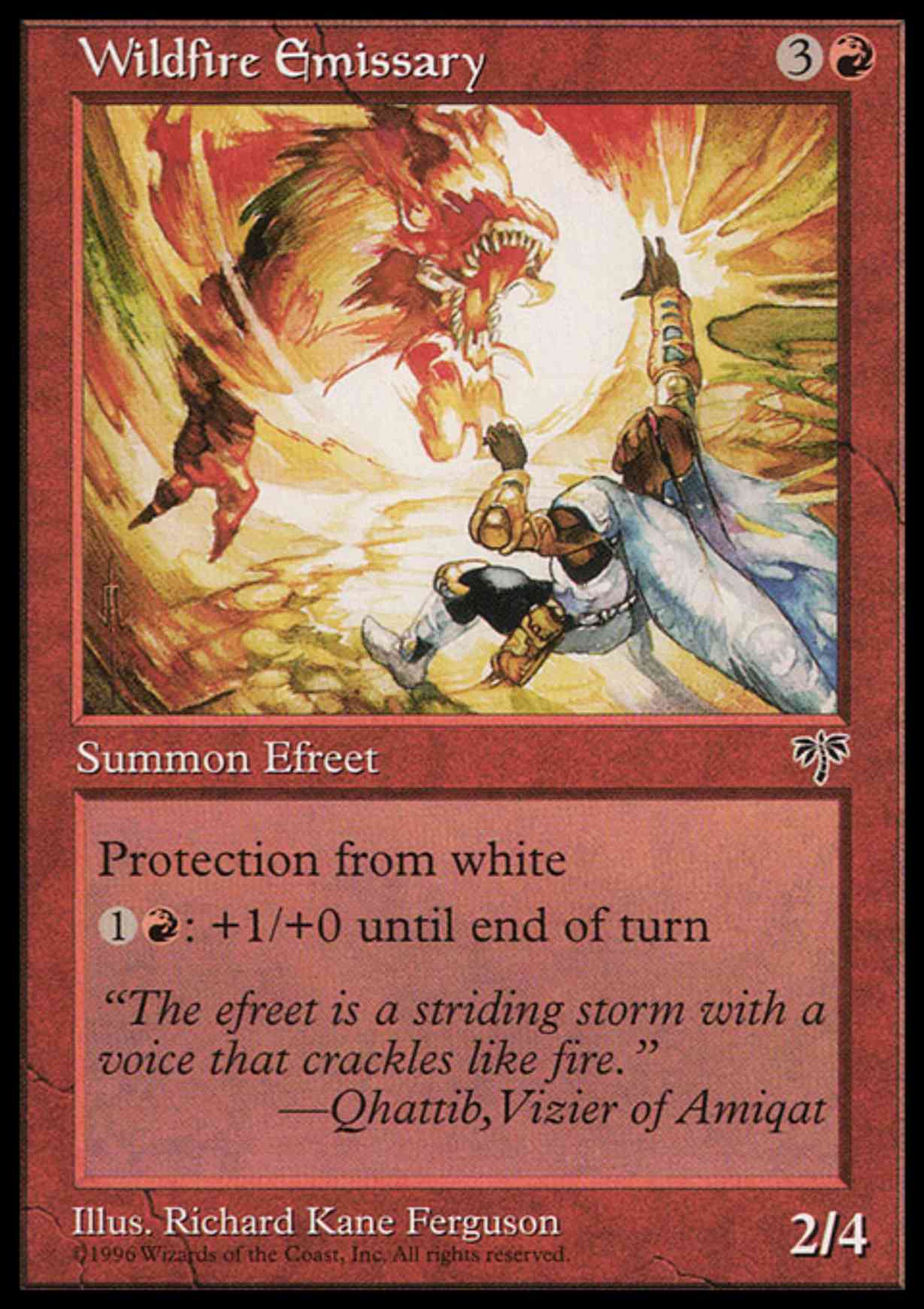 Wildfire Emissary magic card front