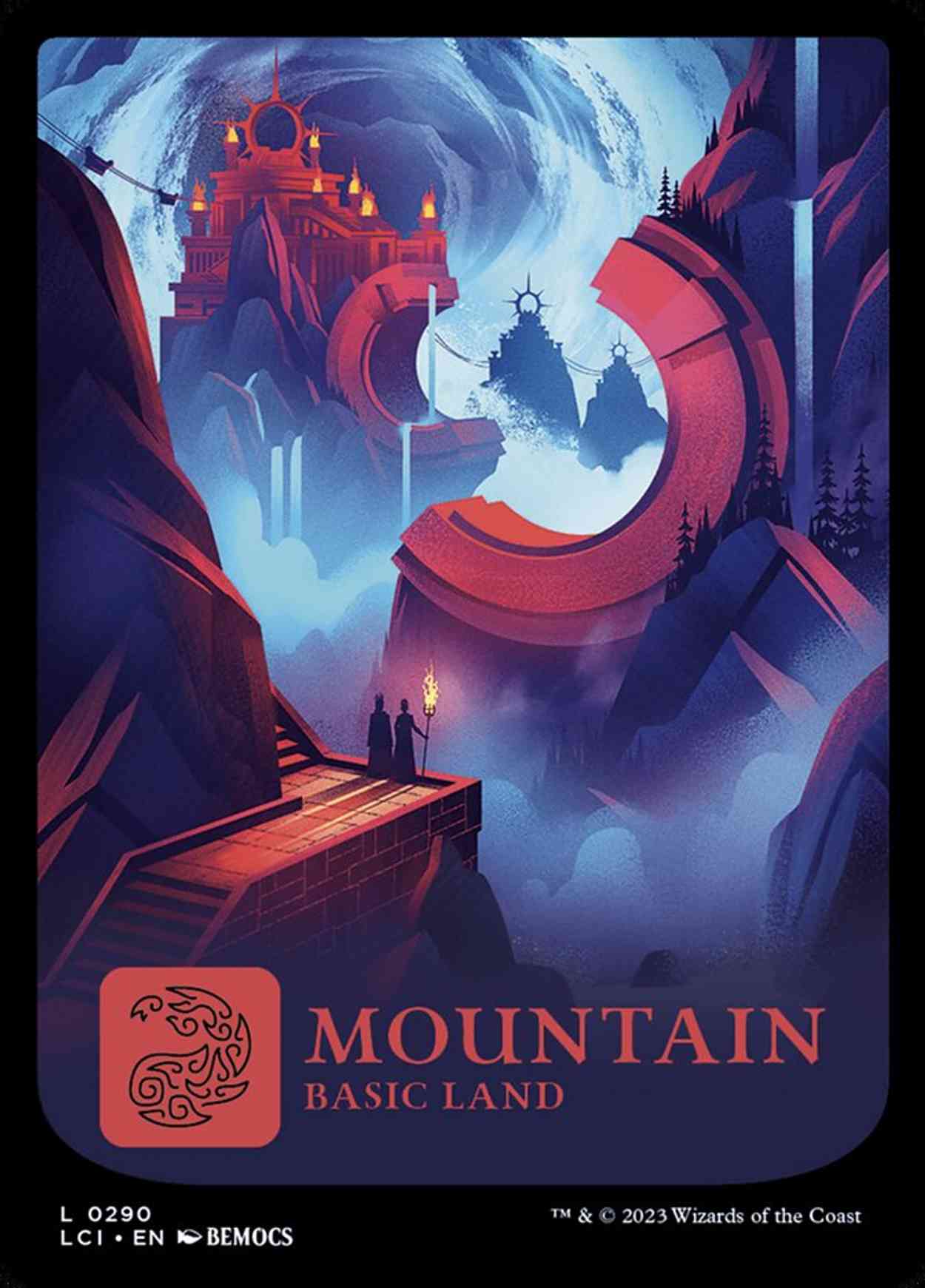 Mountain (0290) magic card front