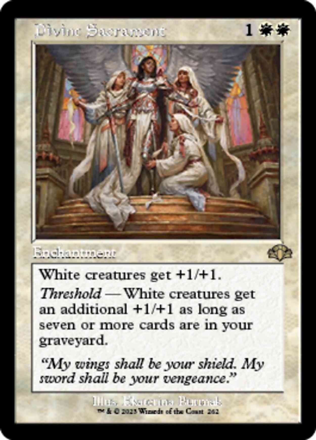 Divine Sacrament (Retro Frame) magic card front