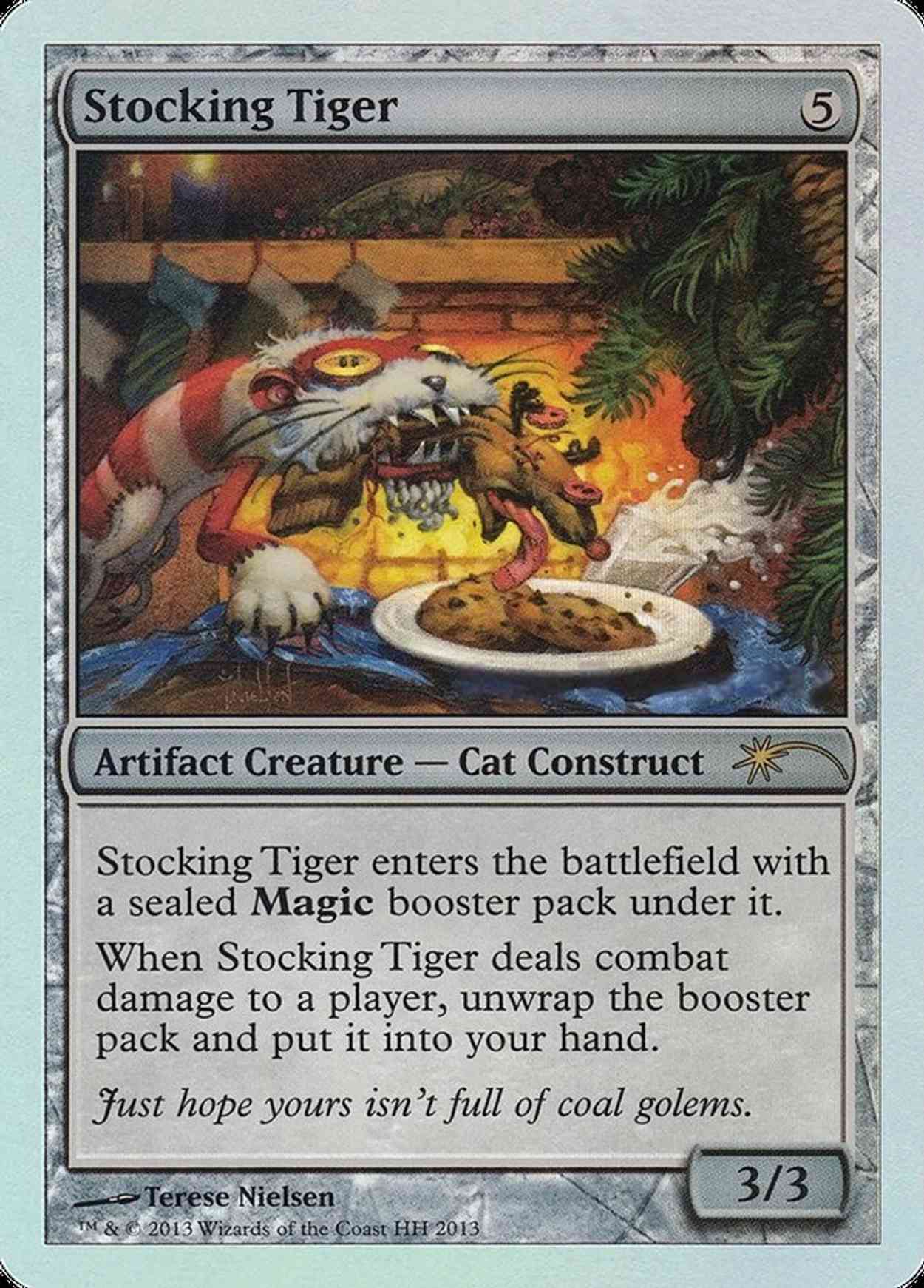 Stocking Tiger (No Date) magic card front