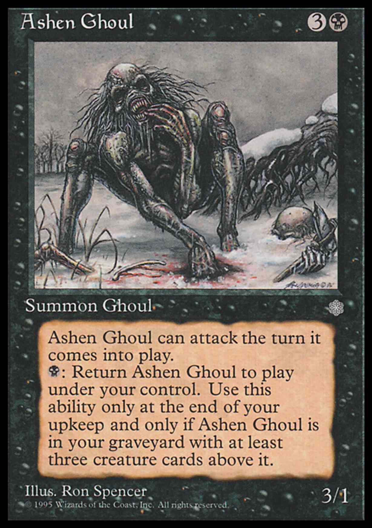 Ashen Ghoul magic card front