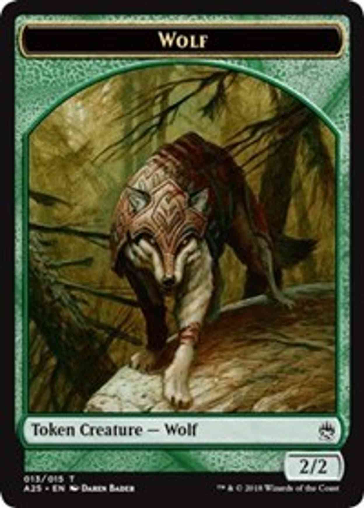 Wolf Token (013) magic card front