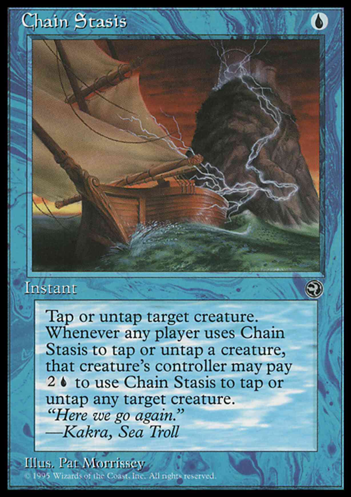 Chain Stasis magic card front