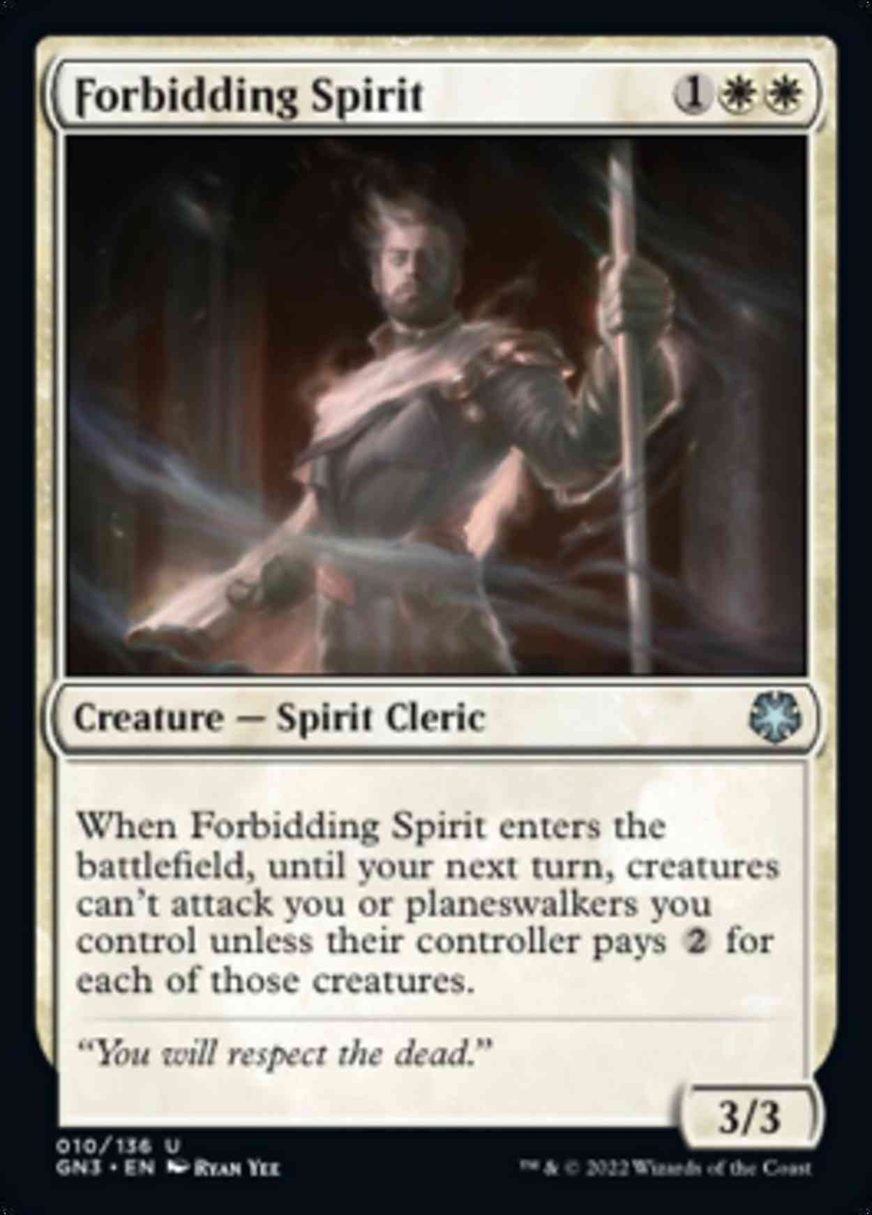 Forbidding Spirit magic card front