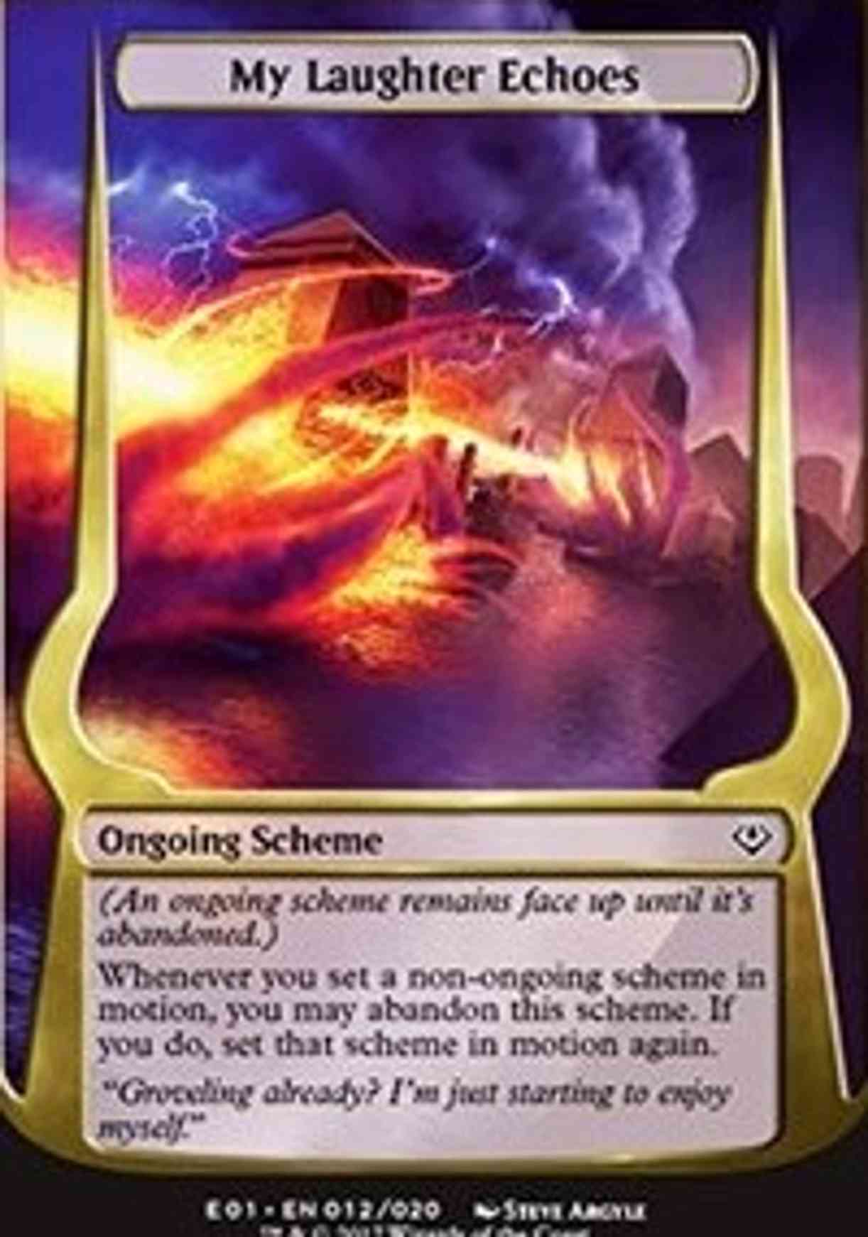 My Laughter Echoes (Archenemy: Nicol Bolas) magic card front