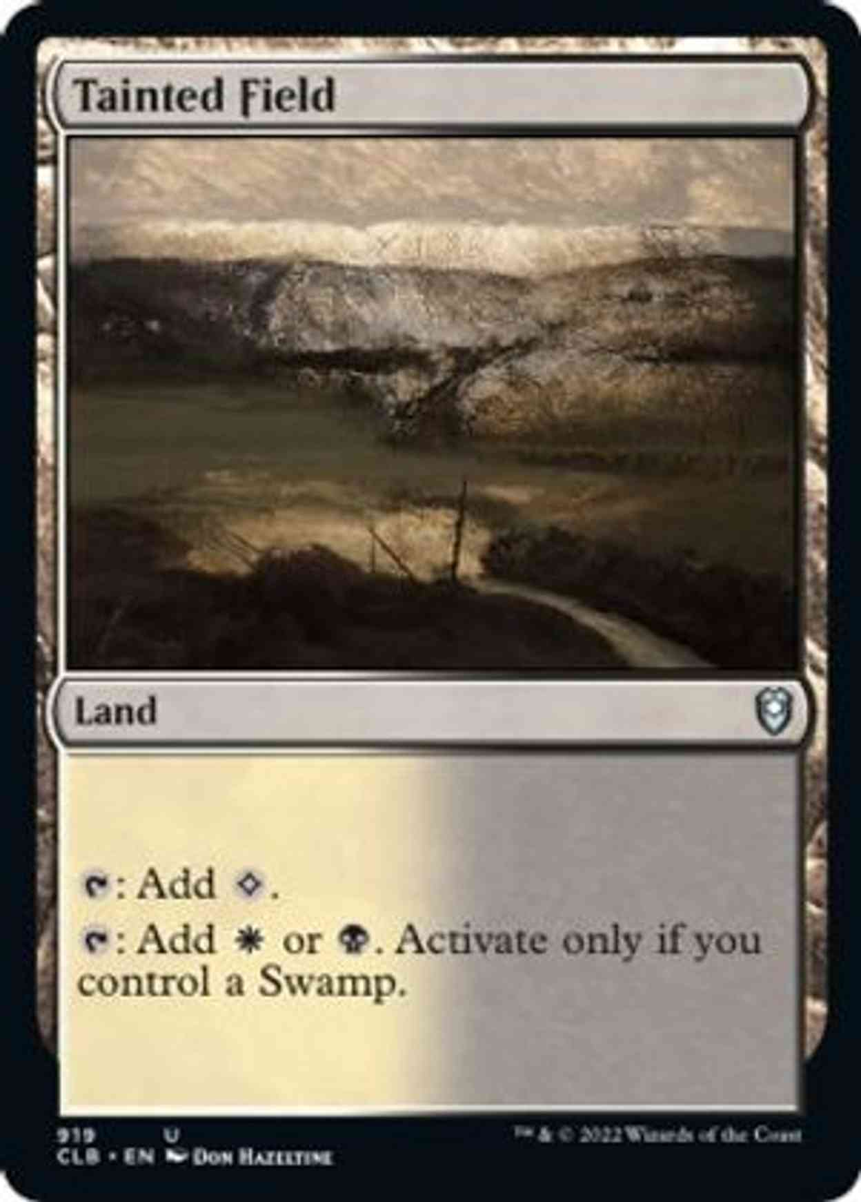 Tainted Field magic card front