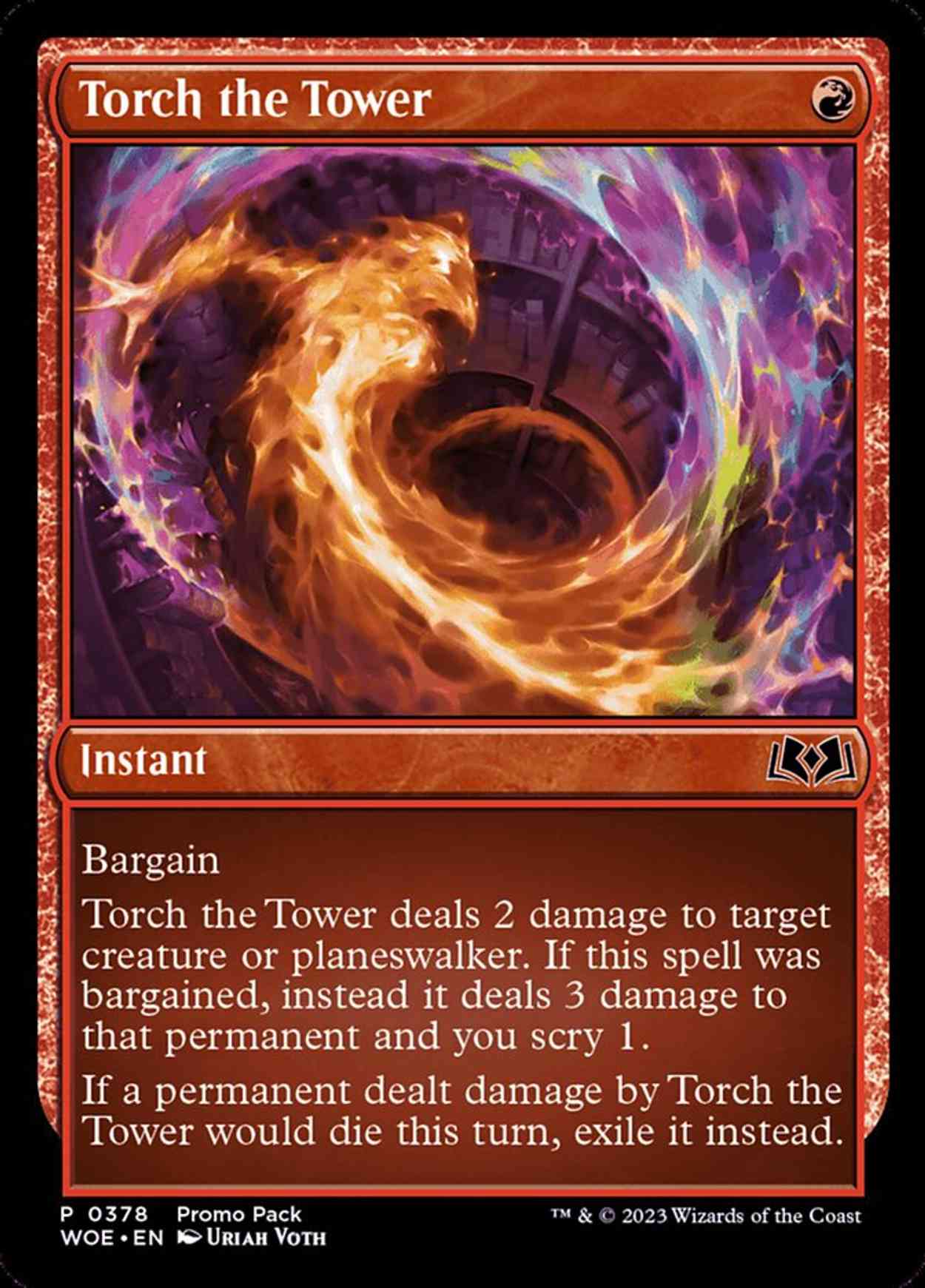 Torch the Tower magic card front