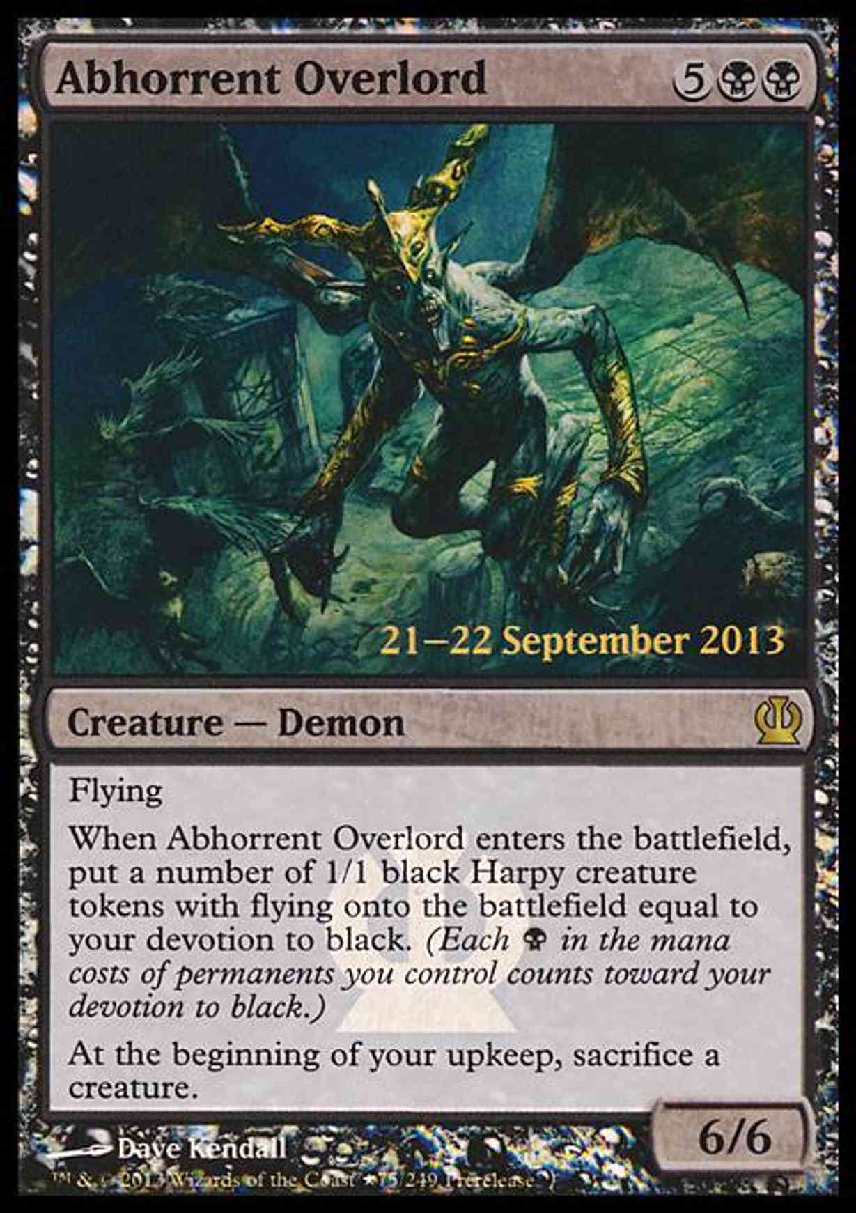 Abhorrent Overlord magic card front
