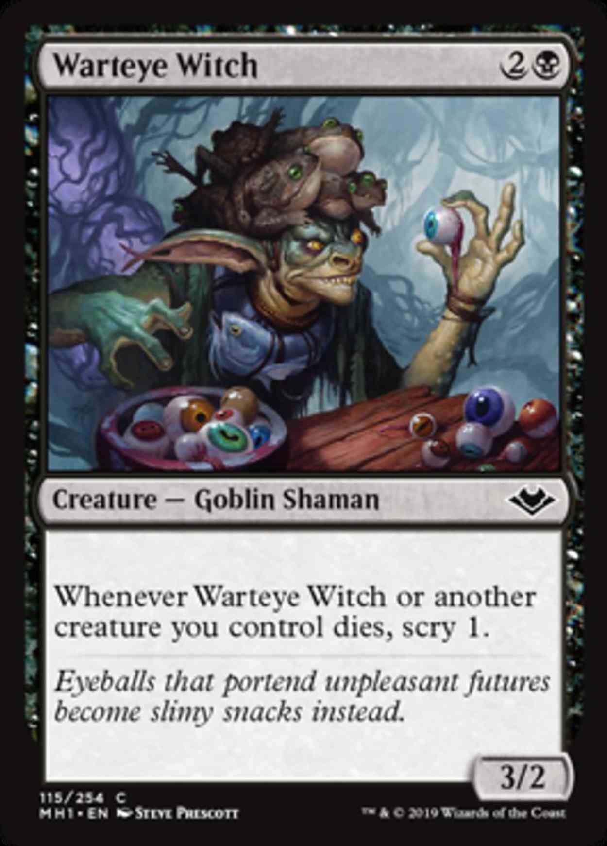 Warteye Witch magic card front