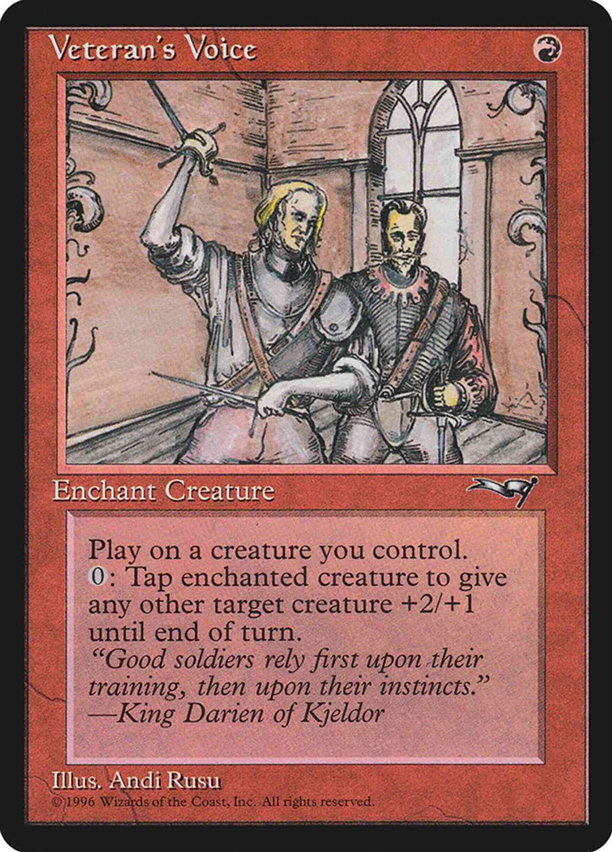 Veteran's Voice (Side-by-side) magic card front