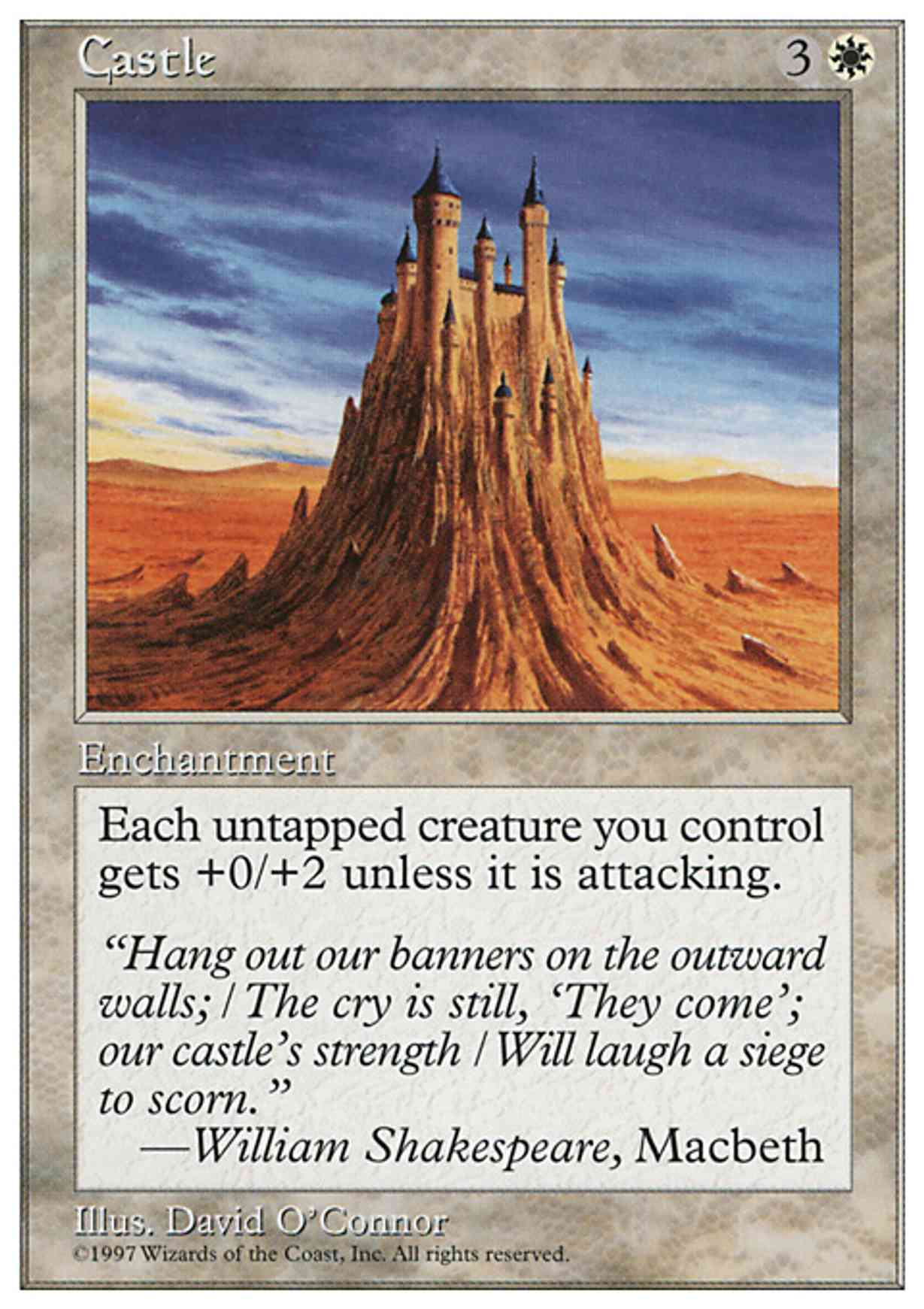 Castle magic card front