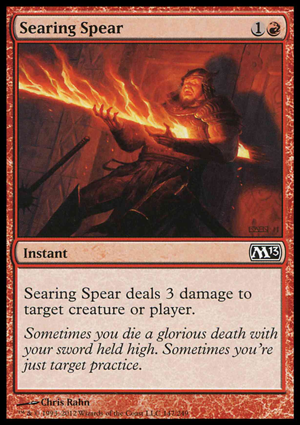 Searing Spear magic card front