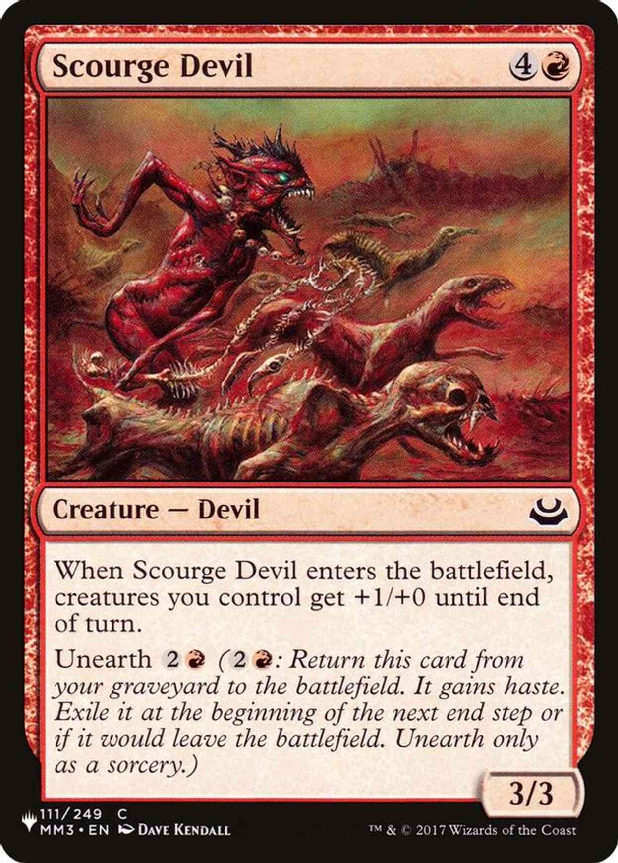 Scourge Devil magic card front