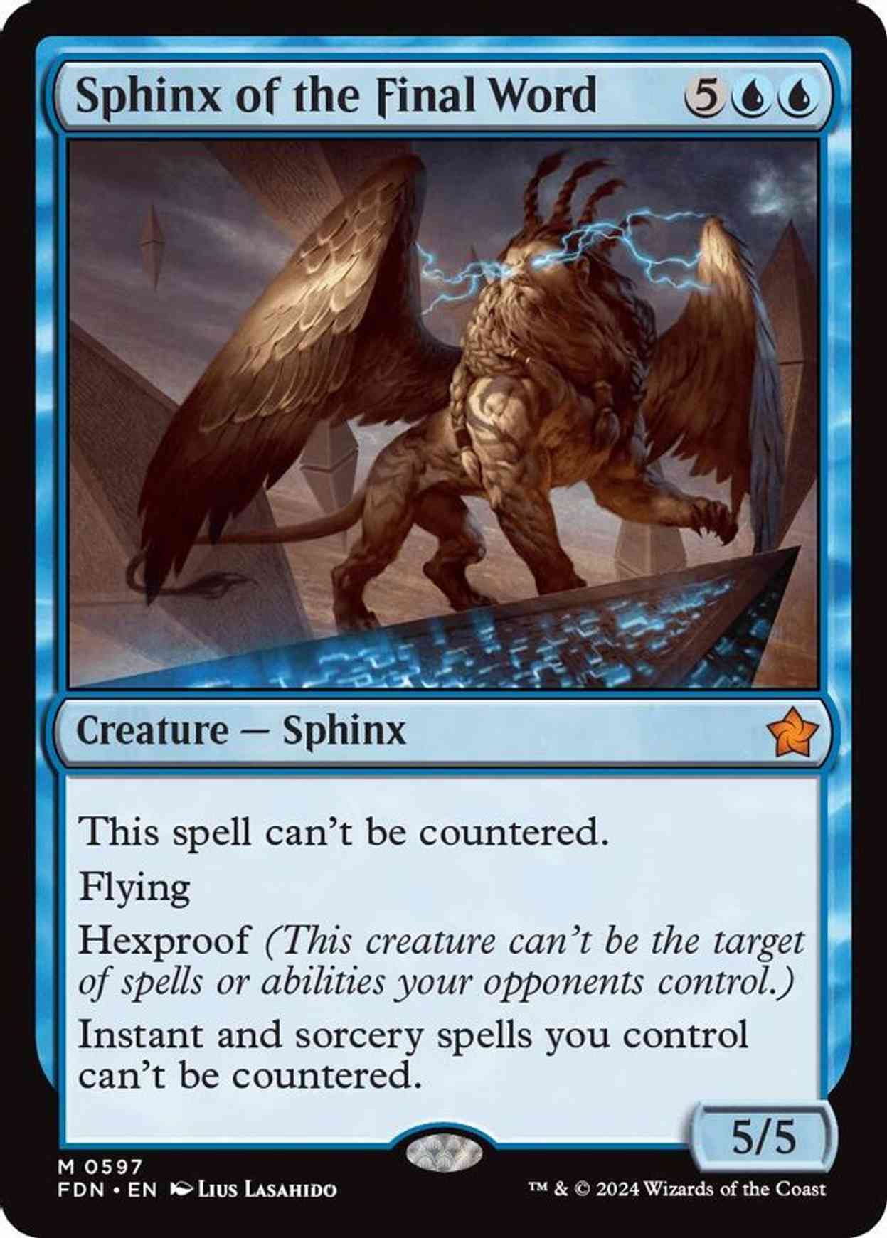 Sphinx of the Final Word magic card front