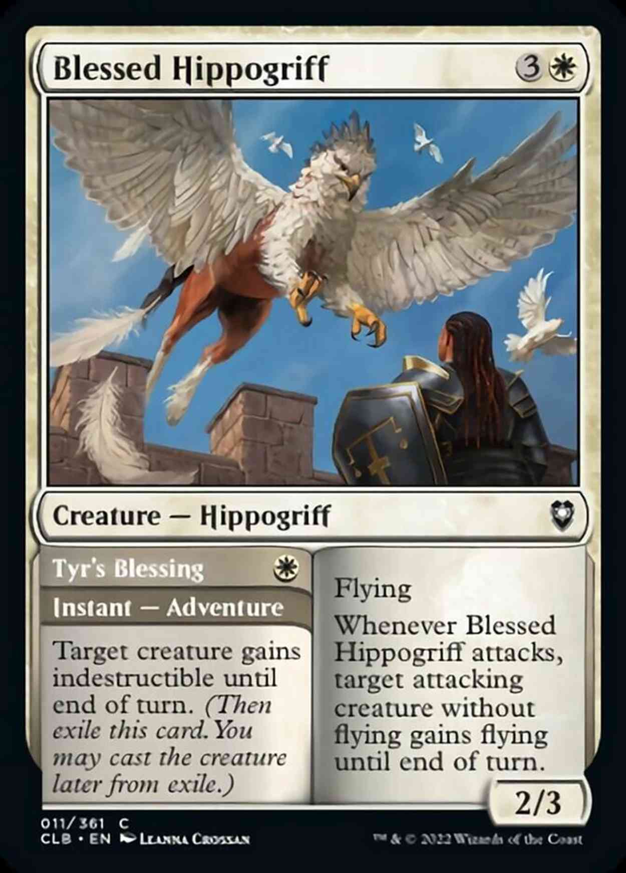 Blessed Hippogriff magic card front