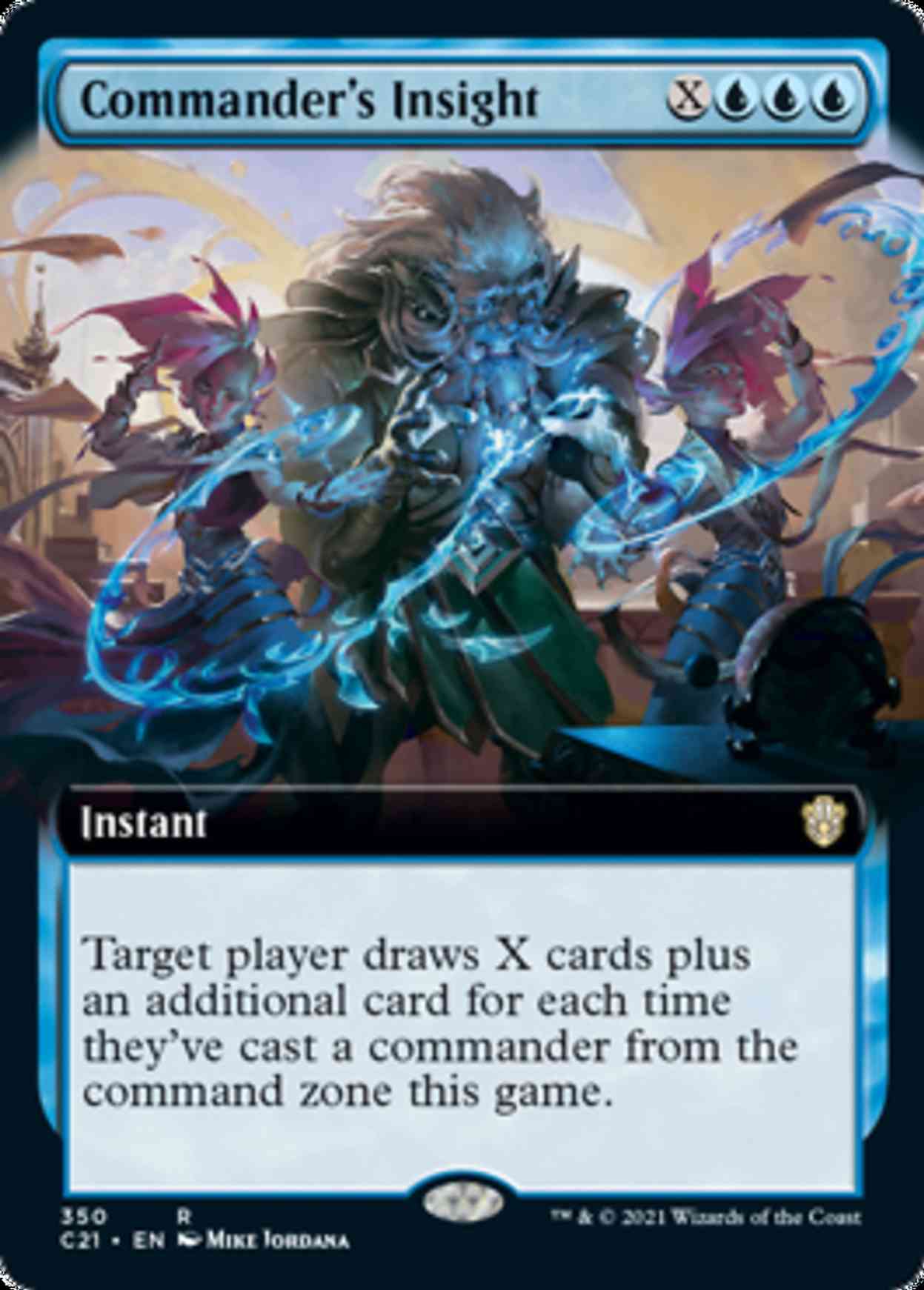 Commander's Insight (Extended Art) magic card front
