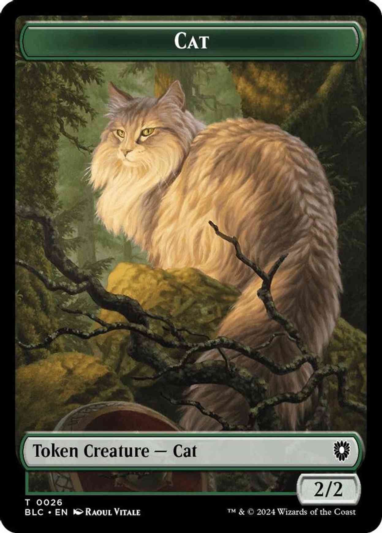 Cat // Beast (0025) Double-Sided Token magic card front