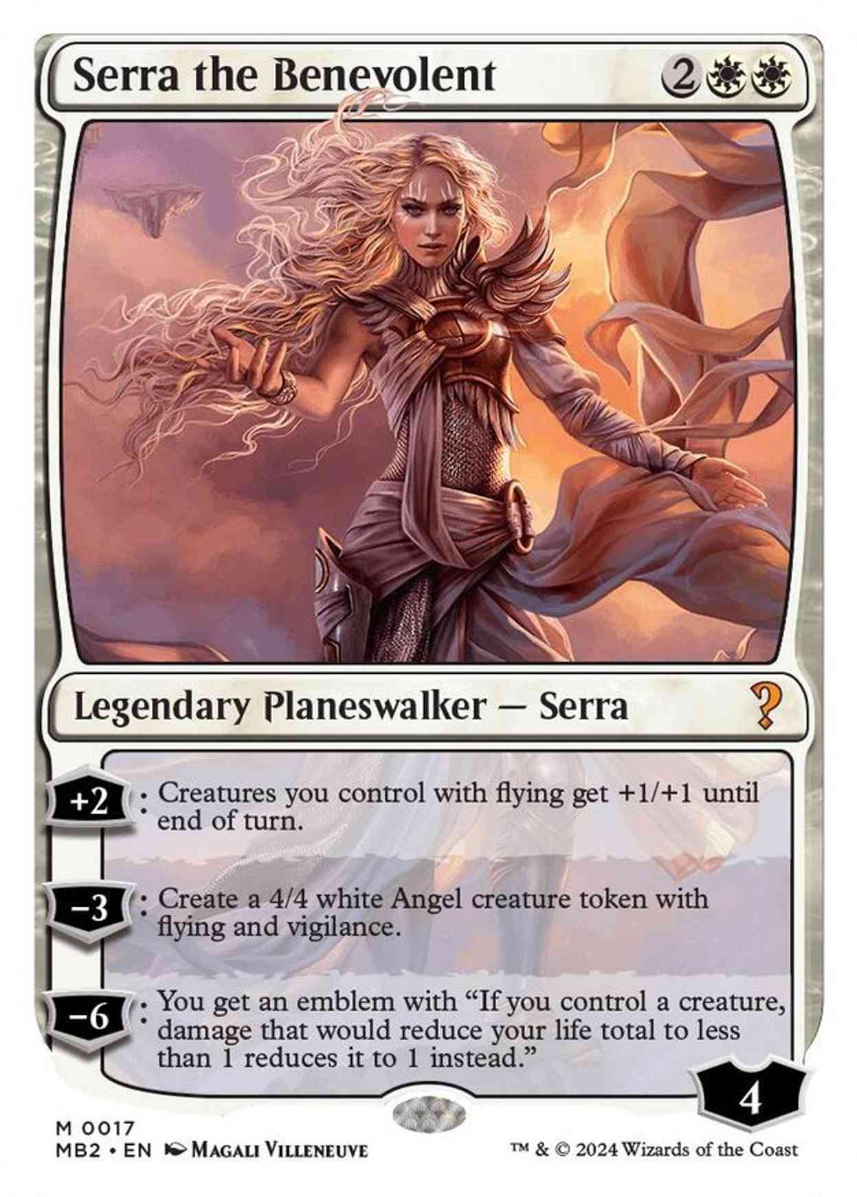 Serra the Benevolent (White Border) magic card front