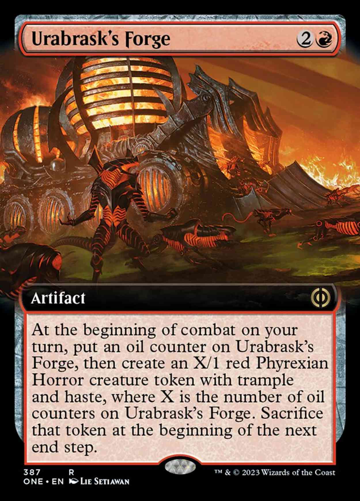 Urabrask's Forge (Extended Art) magic card front