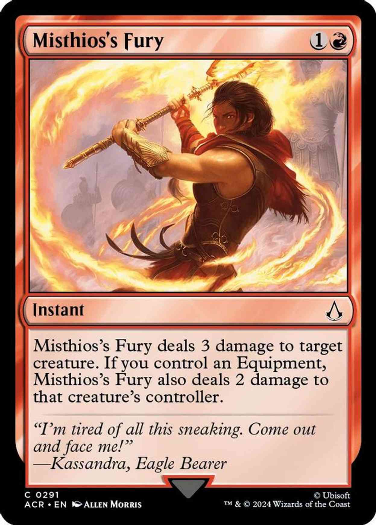 Misthios's Fury magic card front