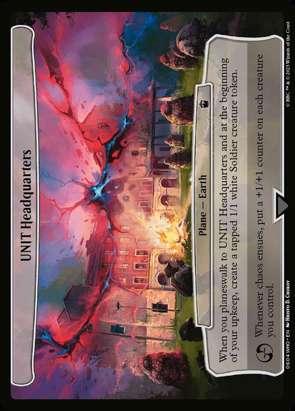 UNIT Headquarters magic card front