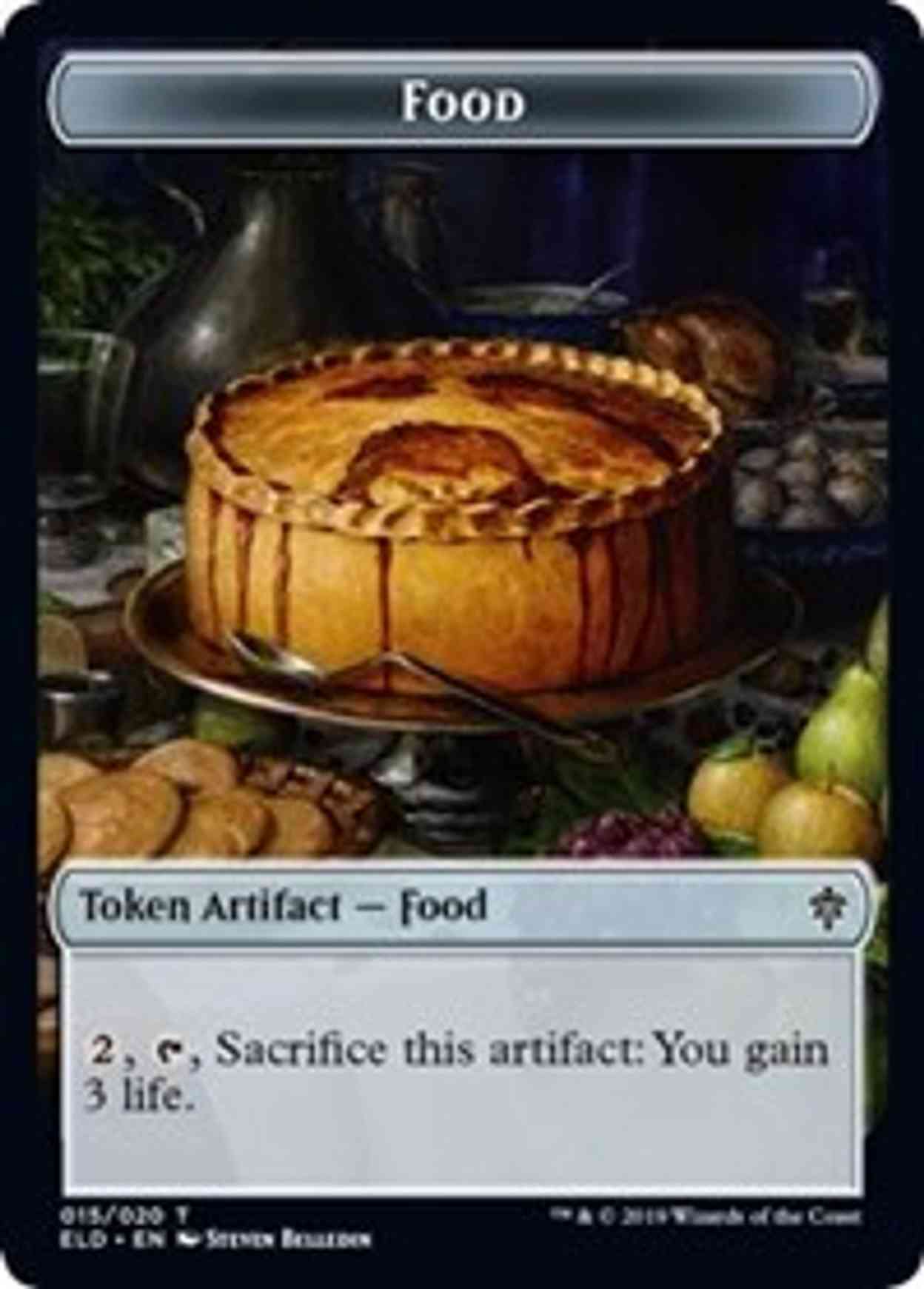 Food Token magic card front