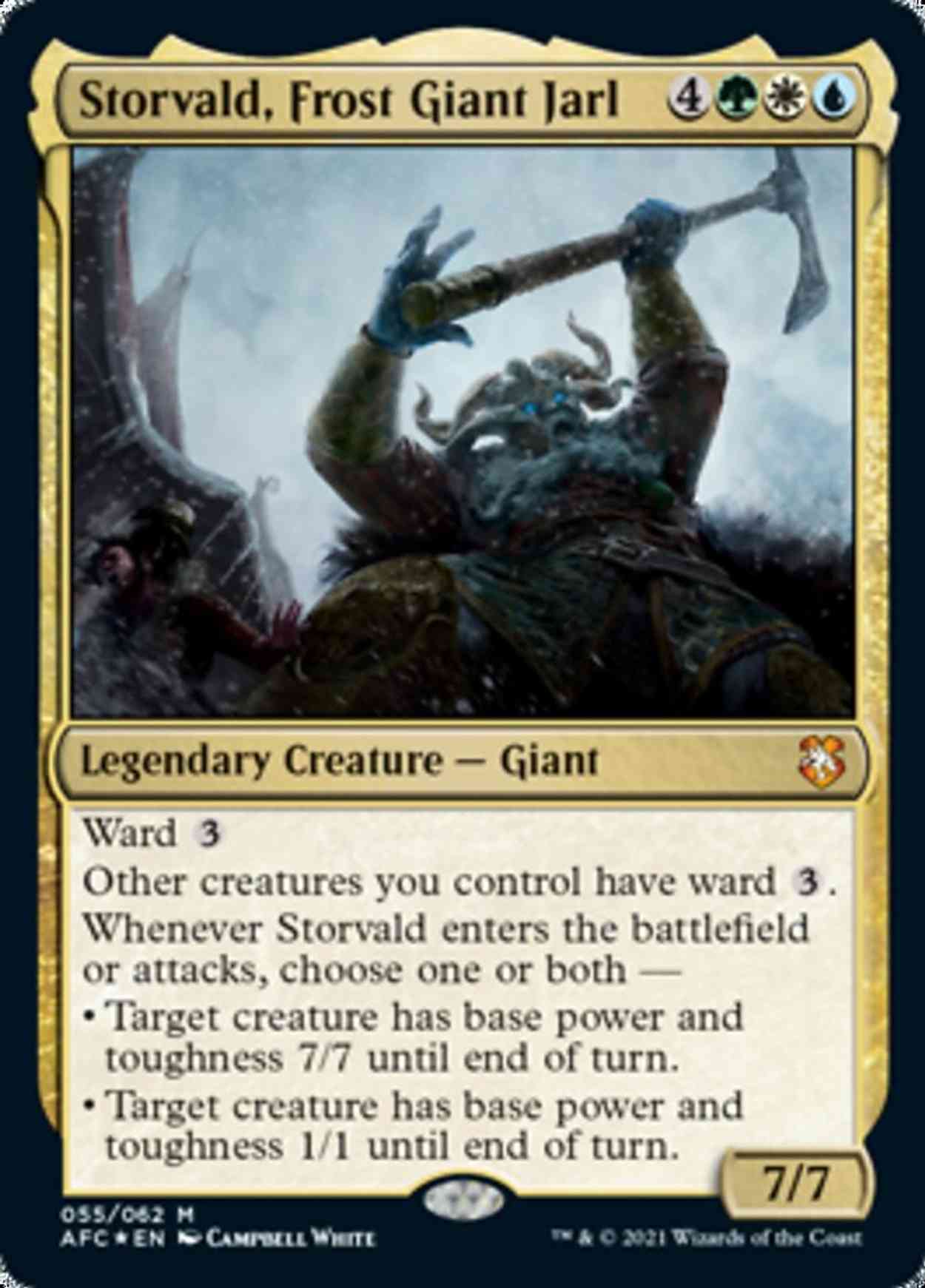 Storvald, Frost Giant Jarl magic card front