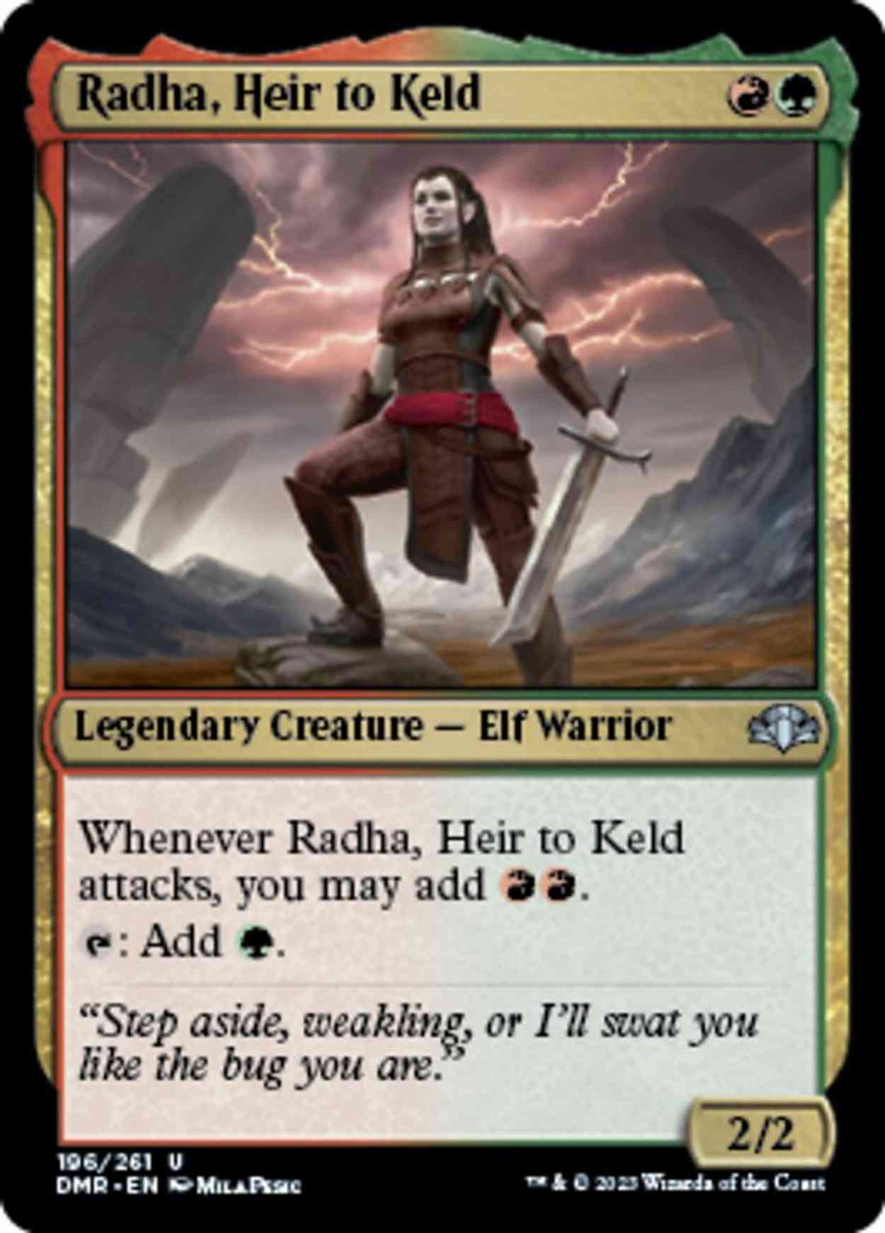 Radha, Heir to Keld magic card front