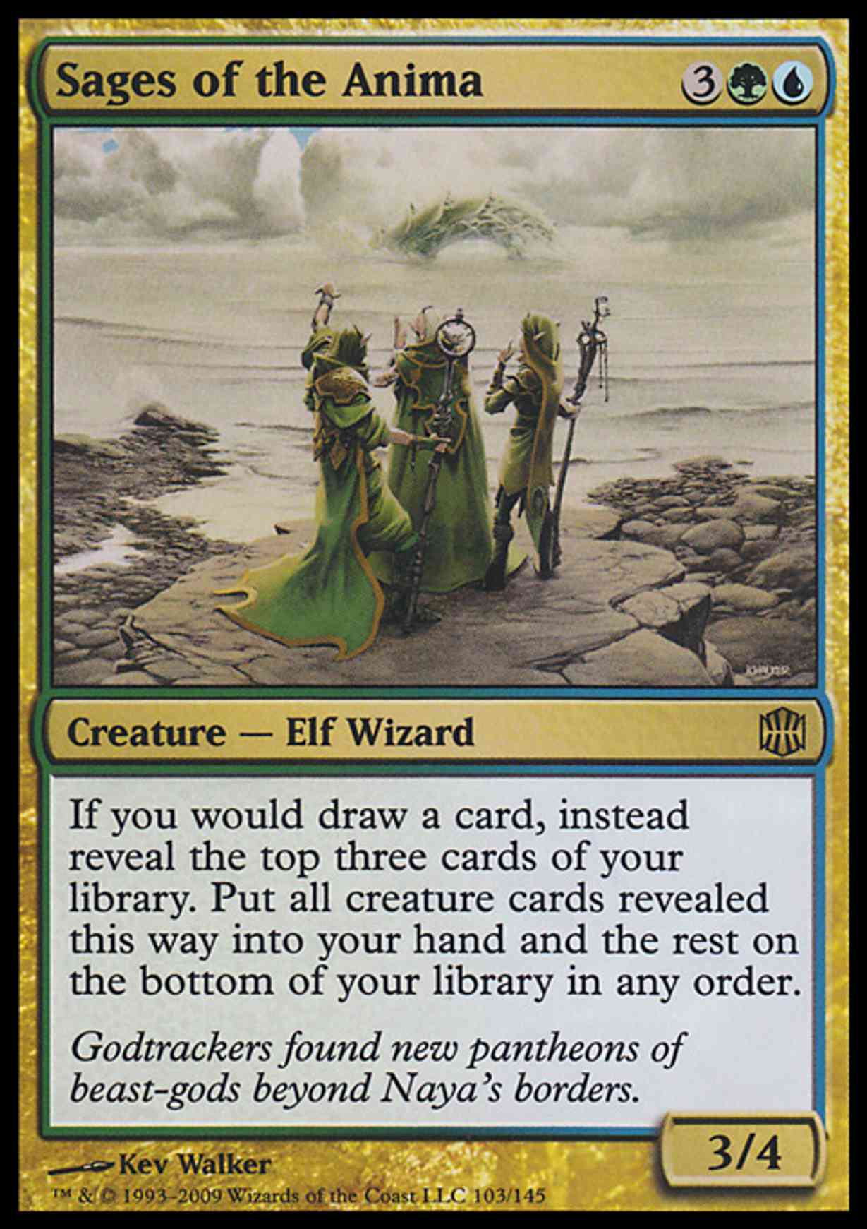 Sages of the Anima magic card front
