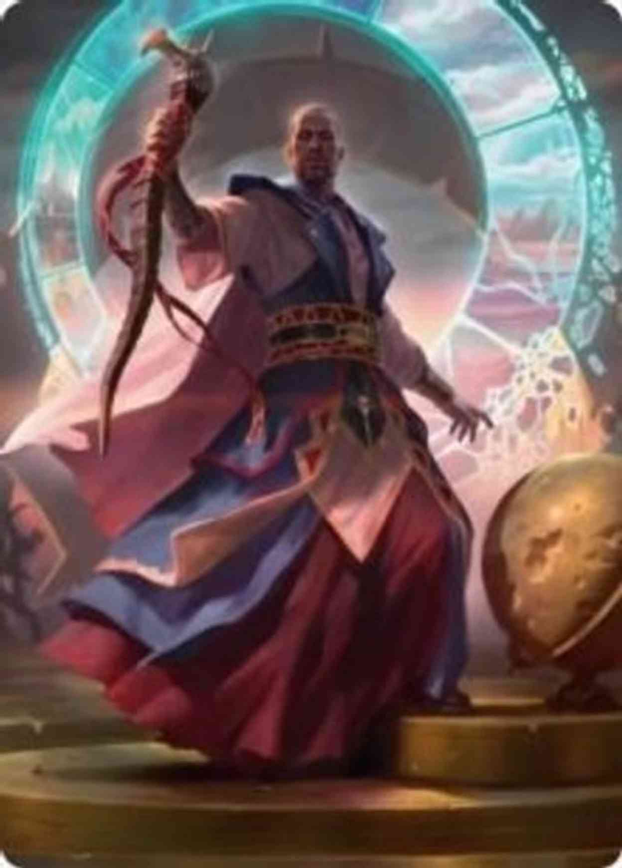 Teferi, Who Slows the Sunset Art Card magic card front