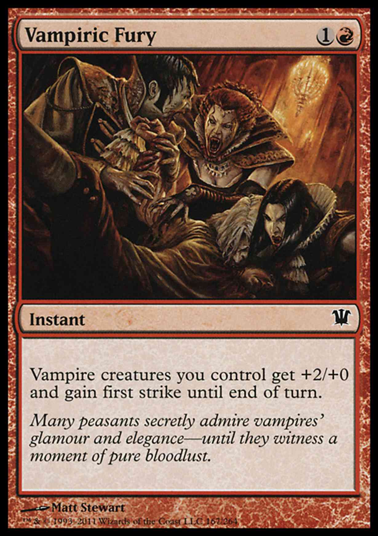 Vampiric Fury magic card front