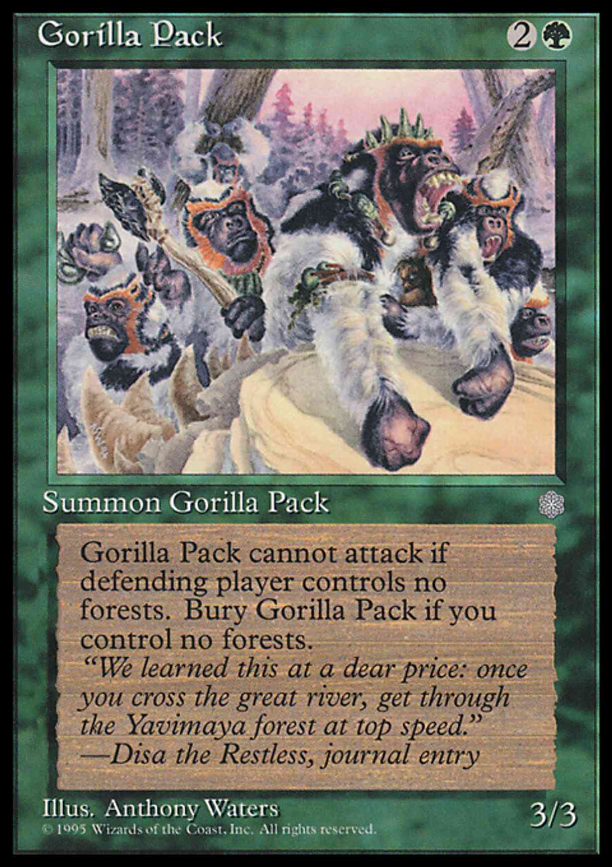 Gorilla Pack magic card front