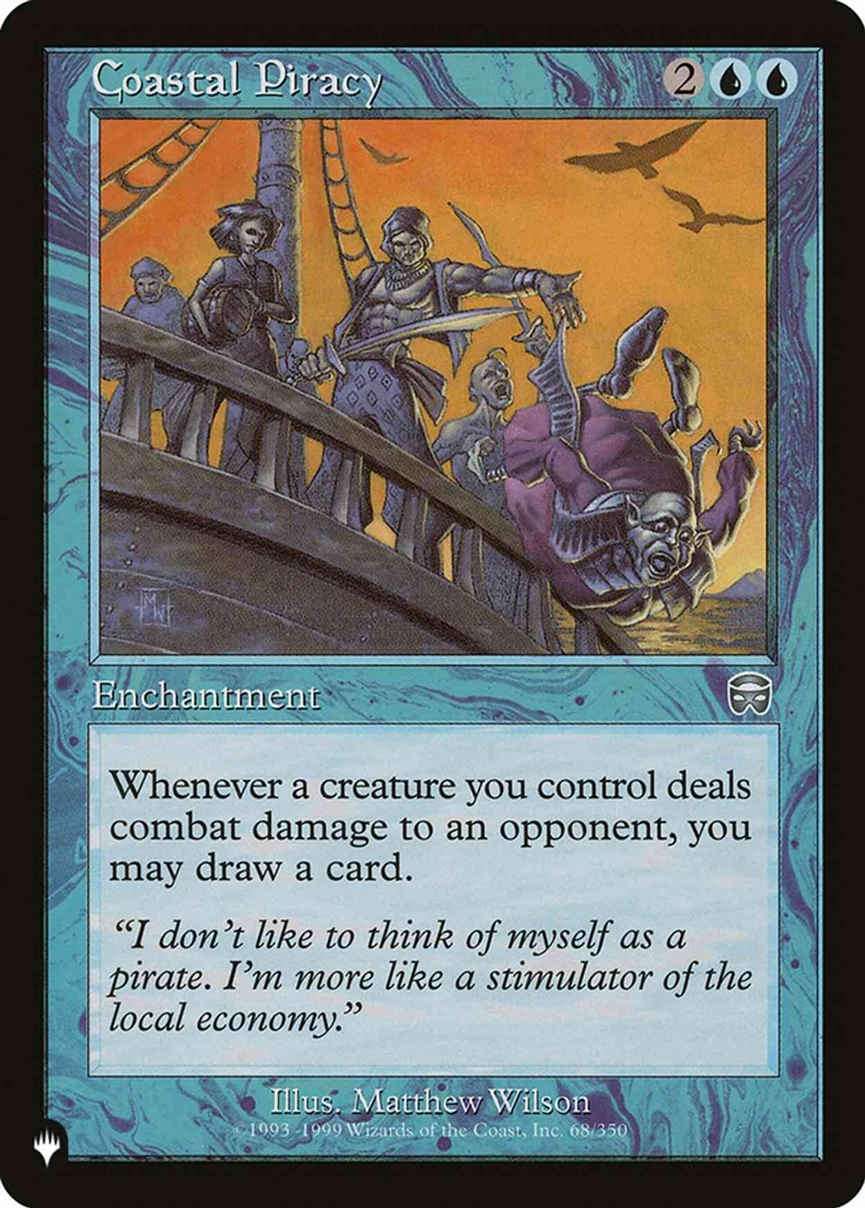 Coastal Piracy magic card front