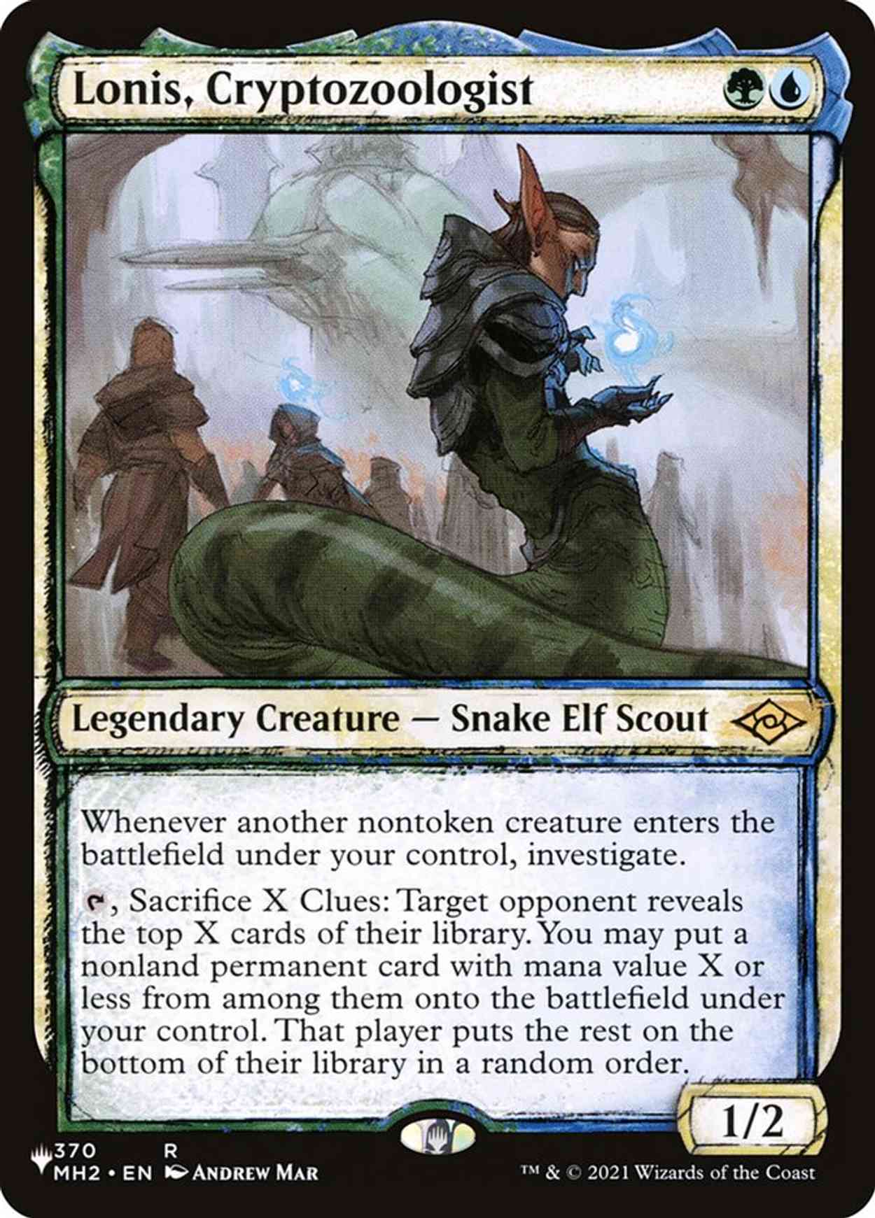 Lonis, Cryptozoologist magic card front