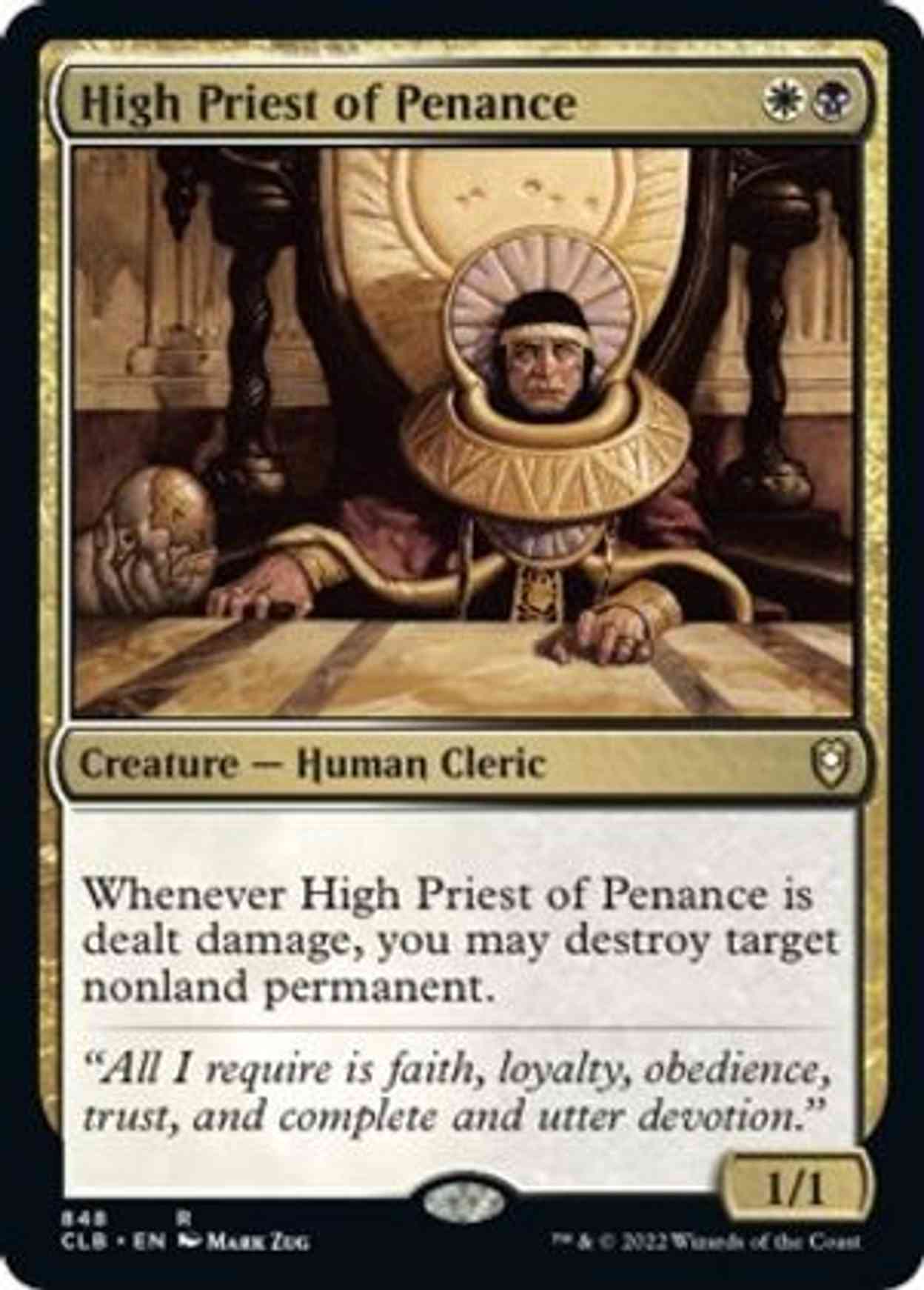 High Priest of Penance magic card front