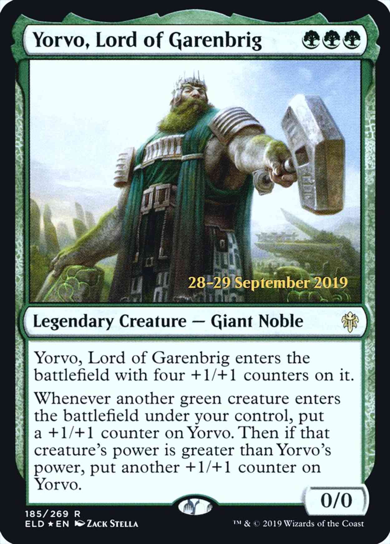 Yorvo, Lord of Garenbrig magic card front