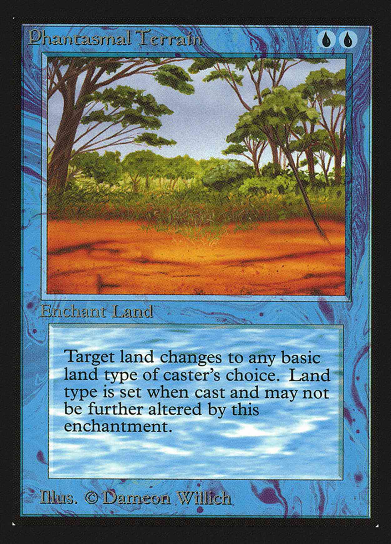 Phantasmal Terrain (IE) magic card front