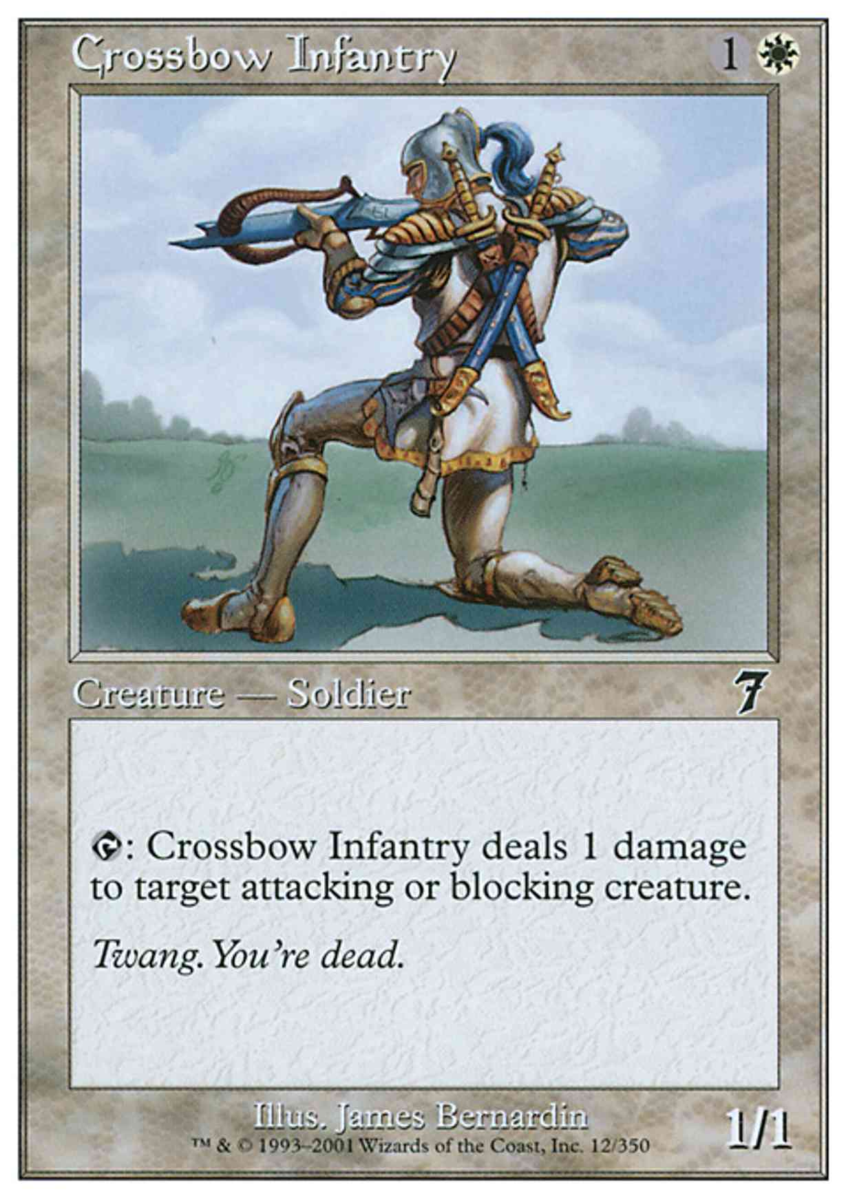 Crossbow Infantry magic card front