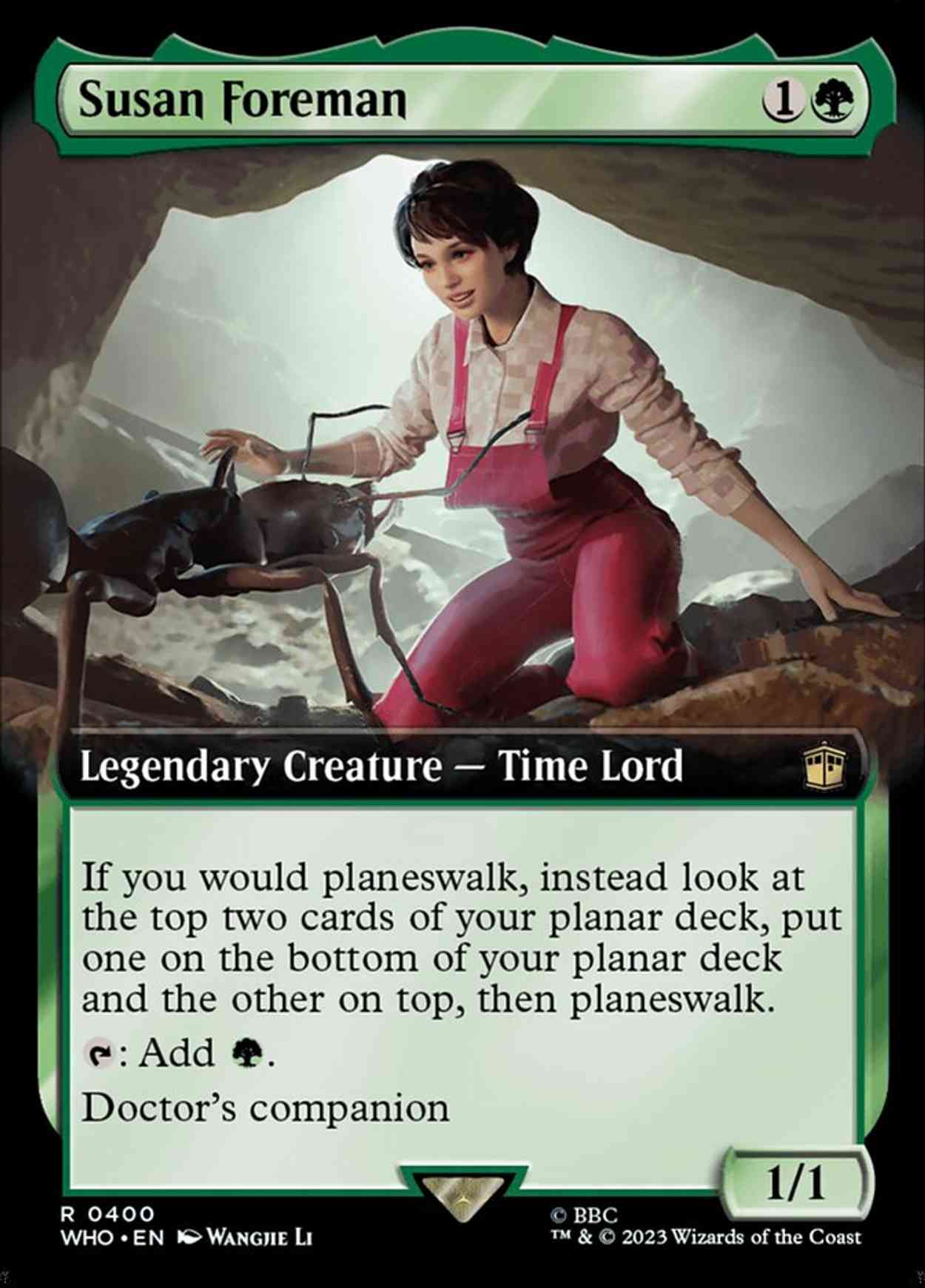 Susan Foreman (Extended Art) magic card front