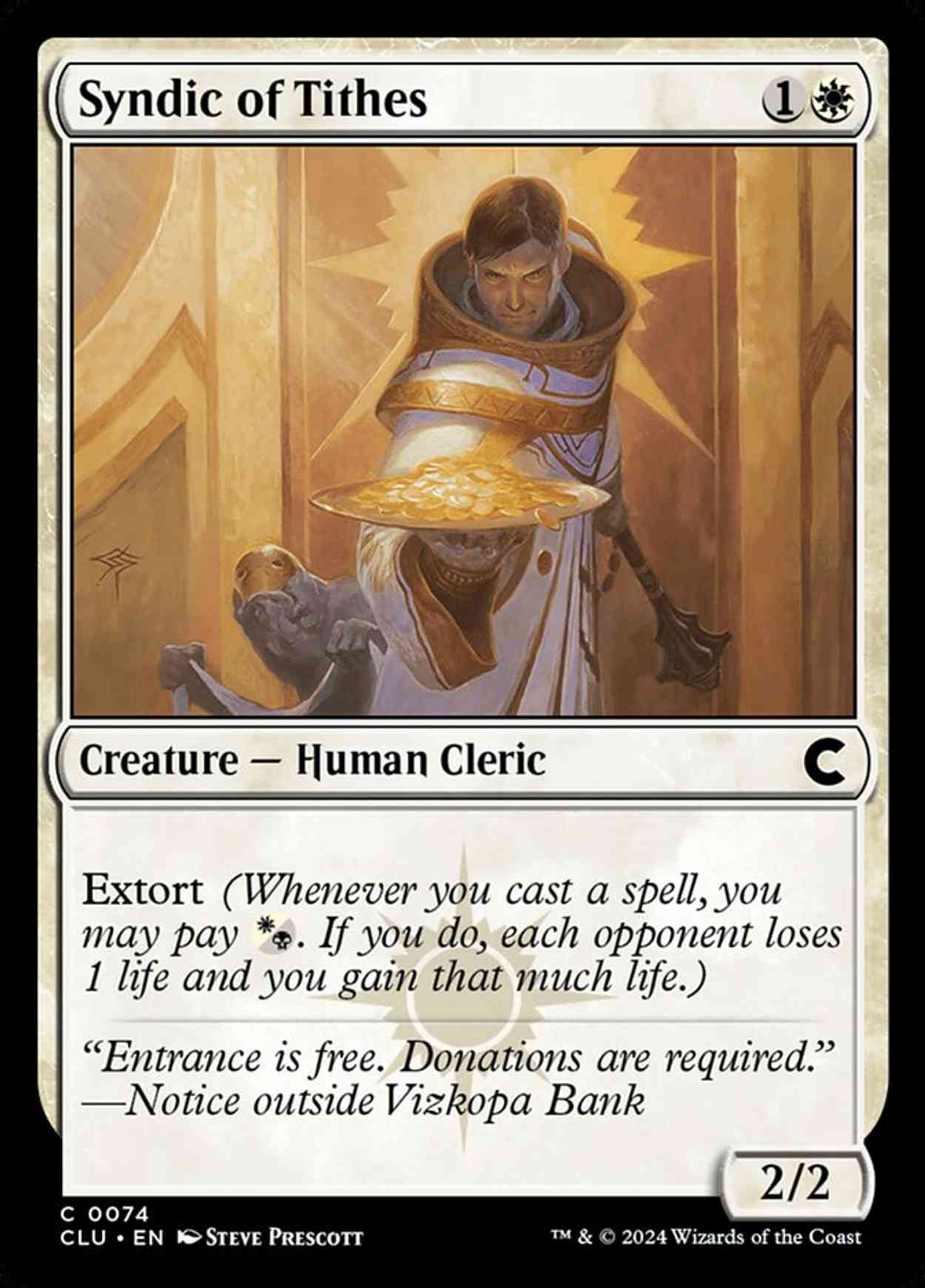 Syndic of Tithes magic card front