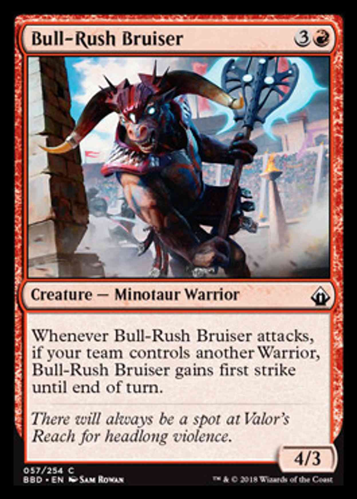 Bull-Rush Bruiser magic card front