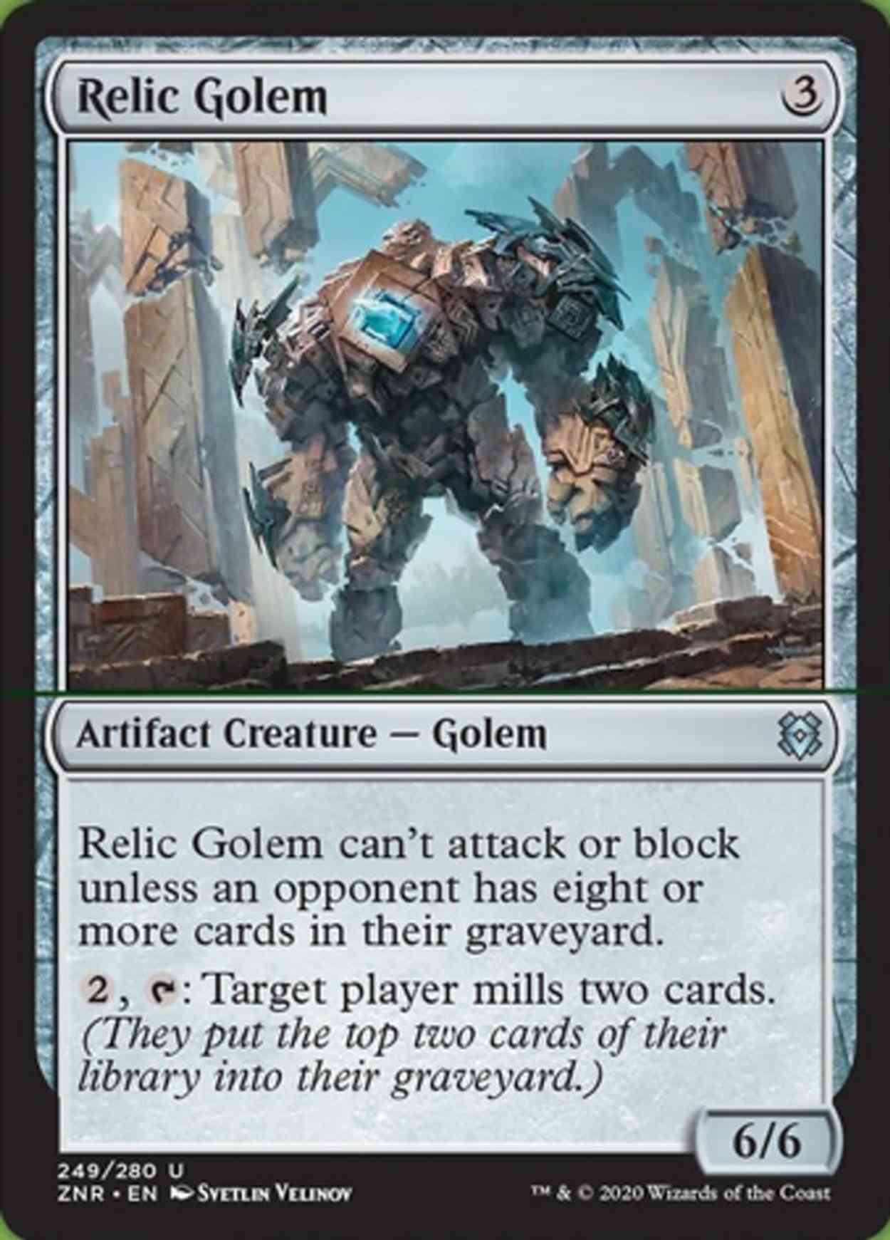 Relic Golem magic card front