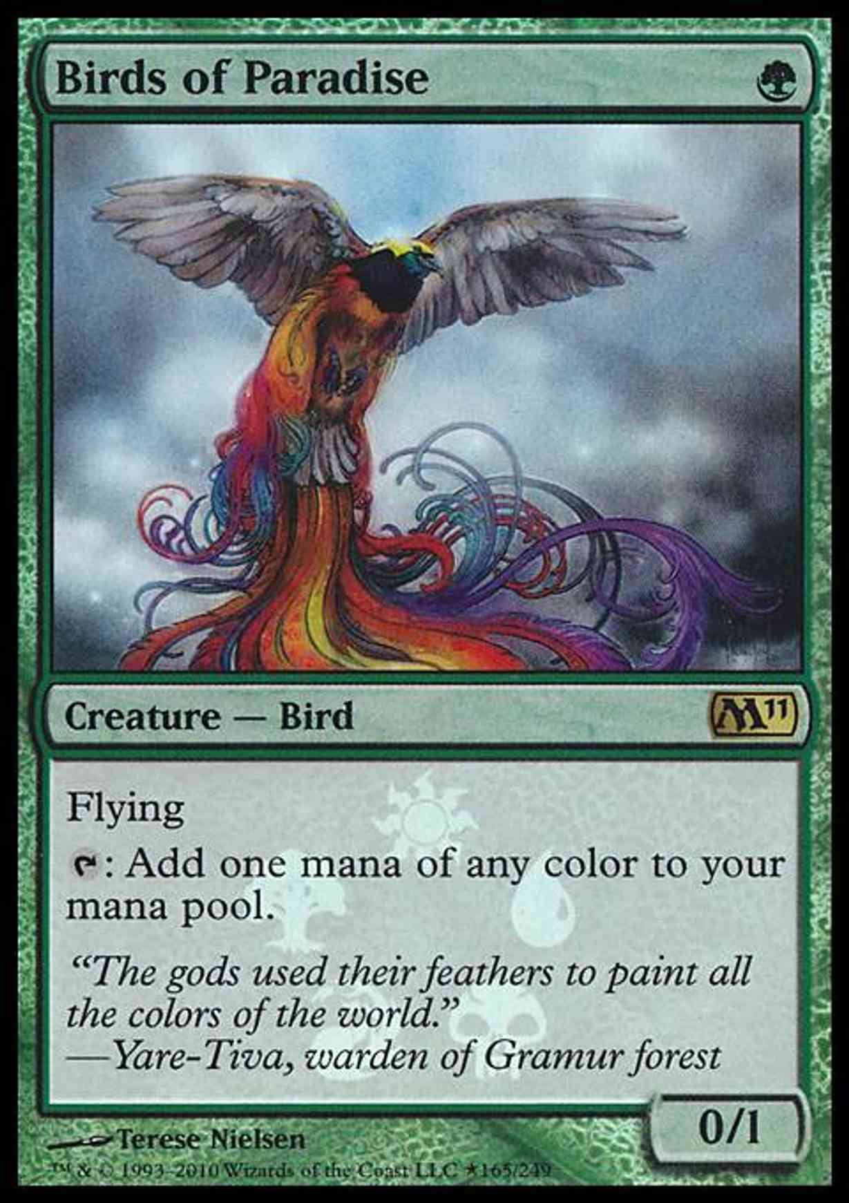 Birds of Paradise magic card front