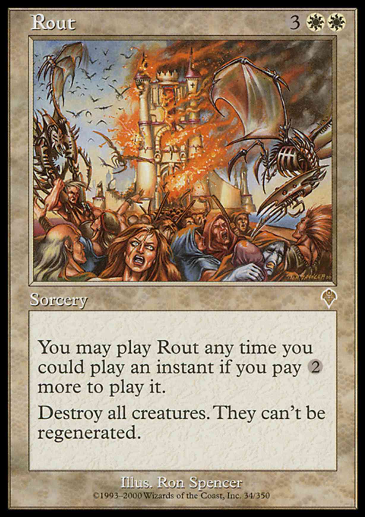 Rout magic card front